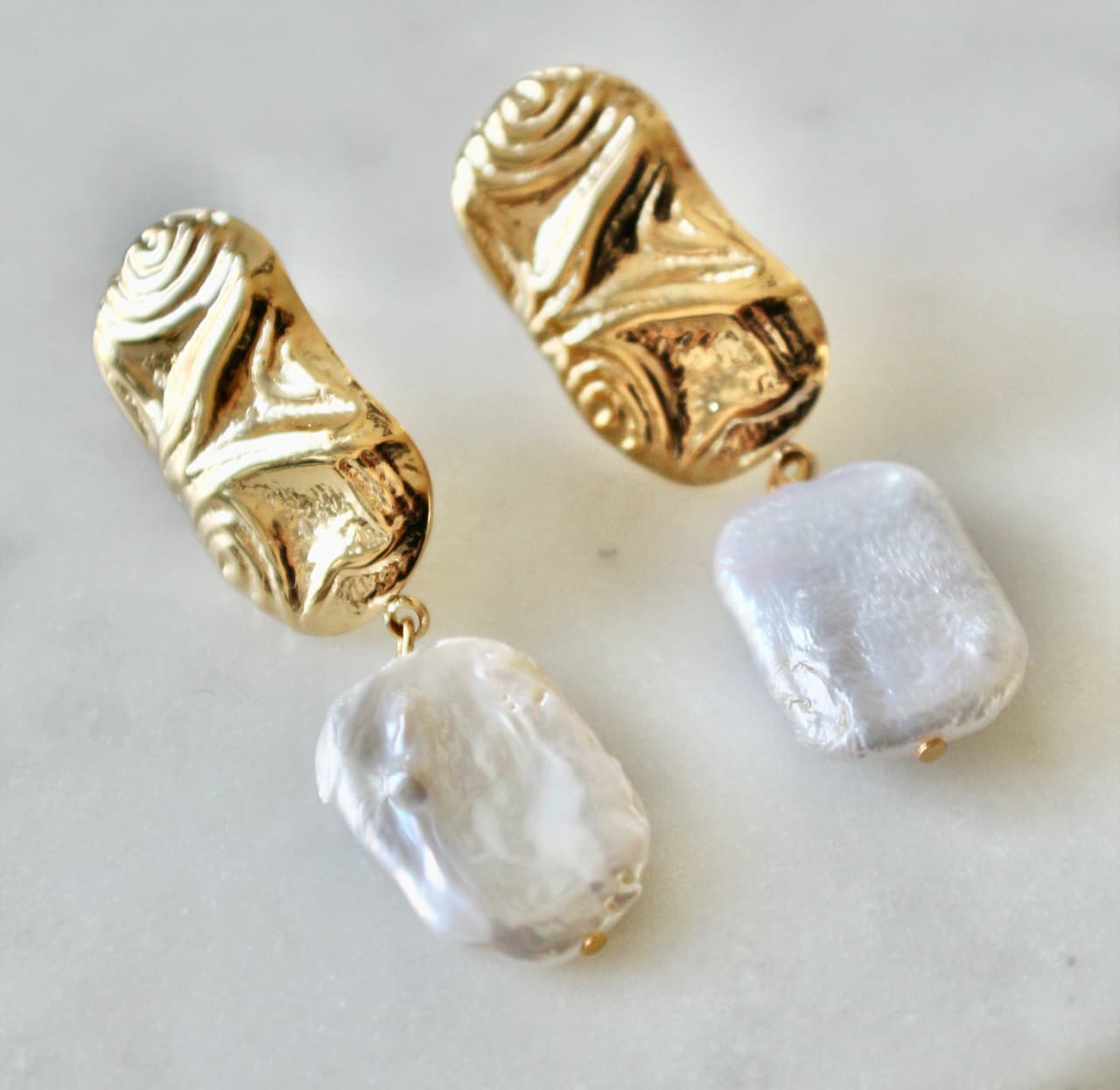 LOTTIE MOTHER OF PEARL EARRINGS