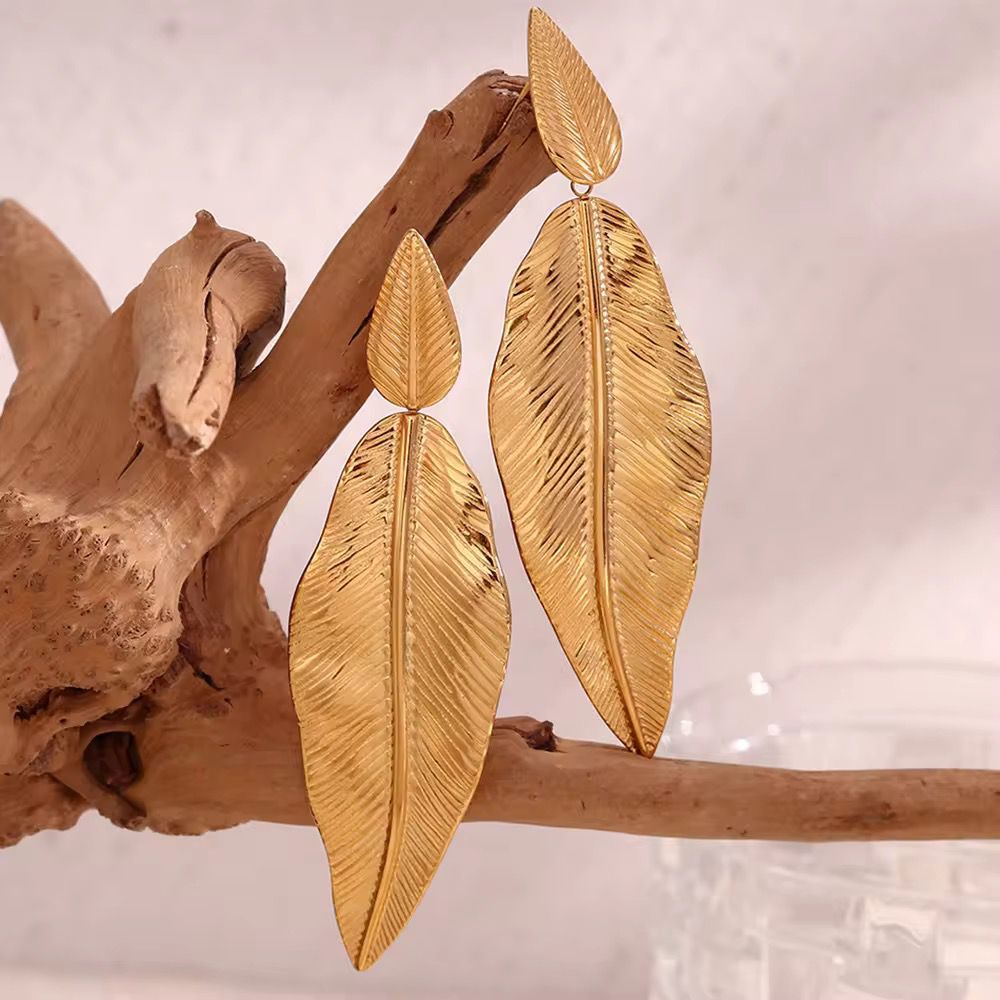 Leaf Drop Earrings