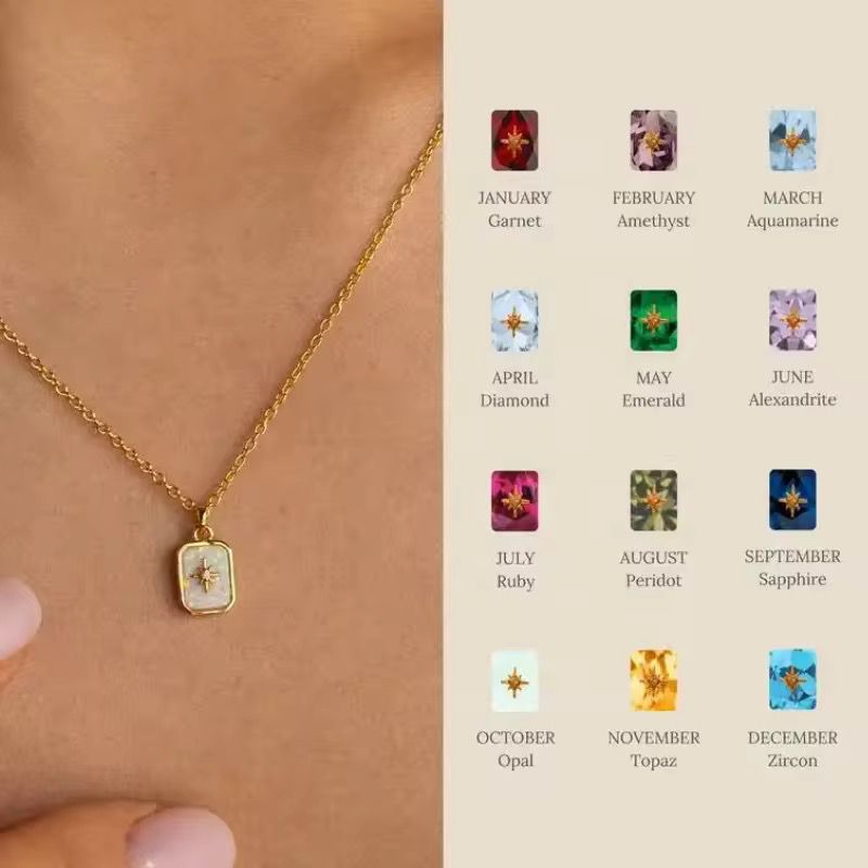 Birthstone Star Necklace