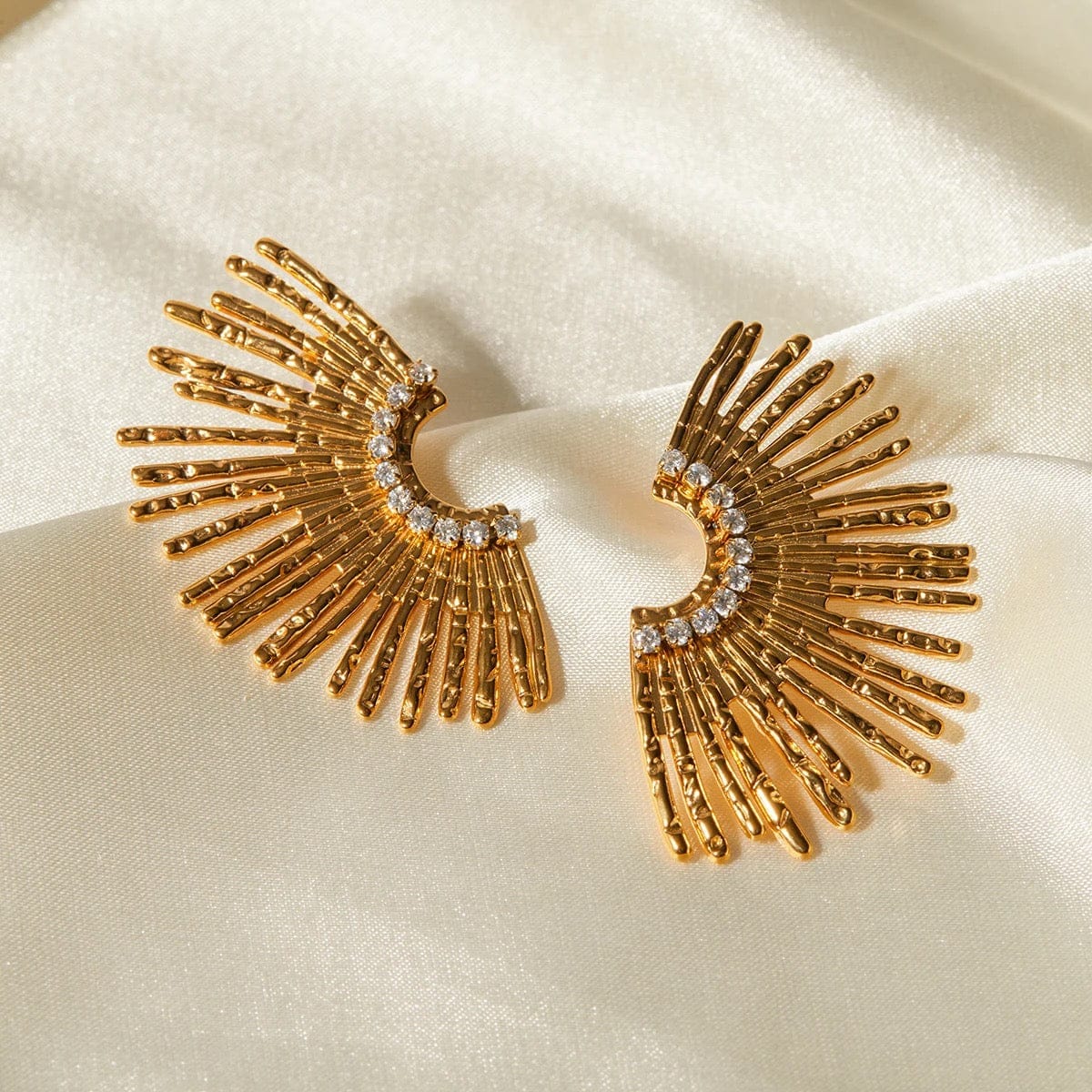 Sunrays Gold Earrings