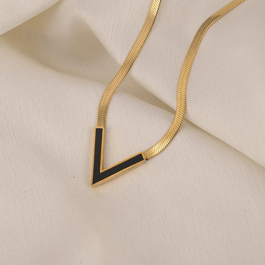 Edge V Necklace