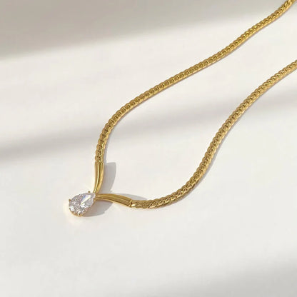 Timeless Teardrop Sparkle Necklace