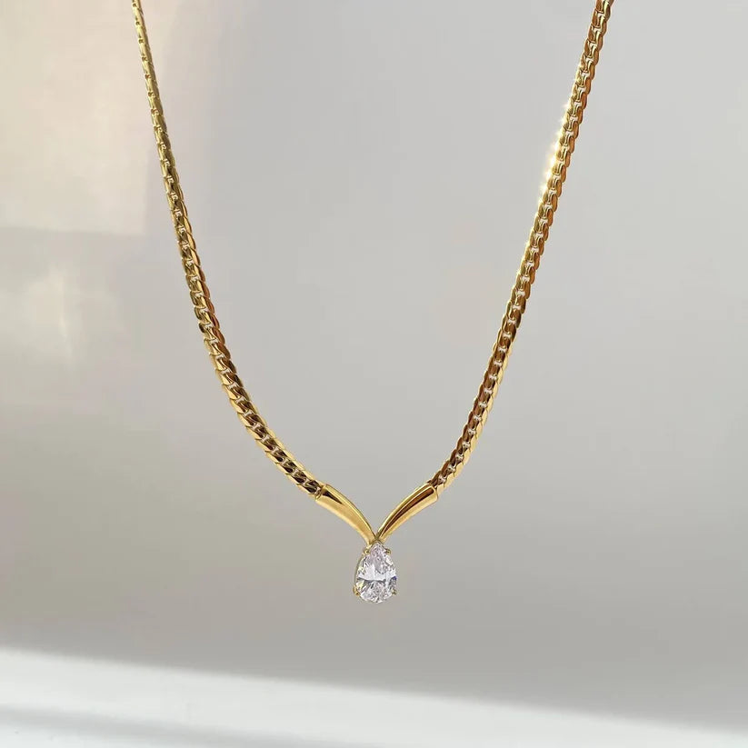 Timeless Teardrop Sparkle Necklace