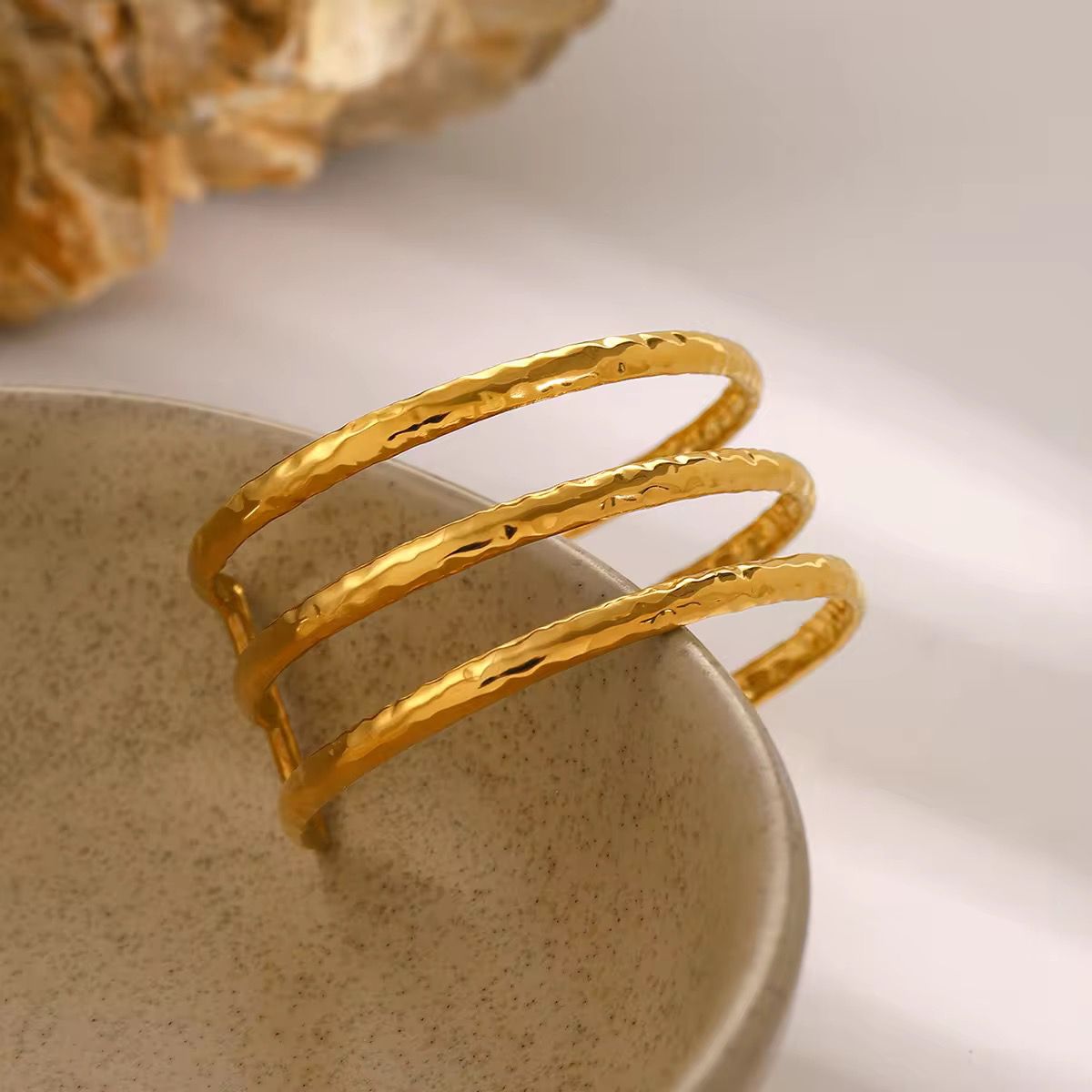 Triple Band Cuff Bracelet