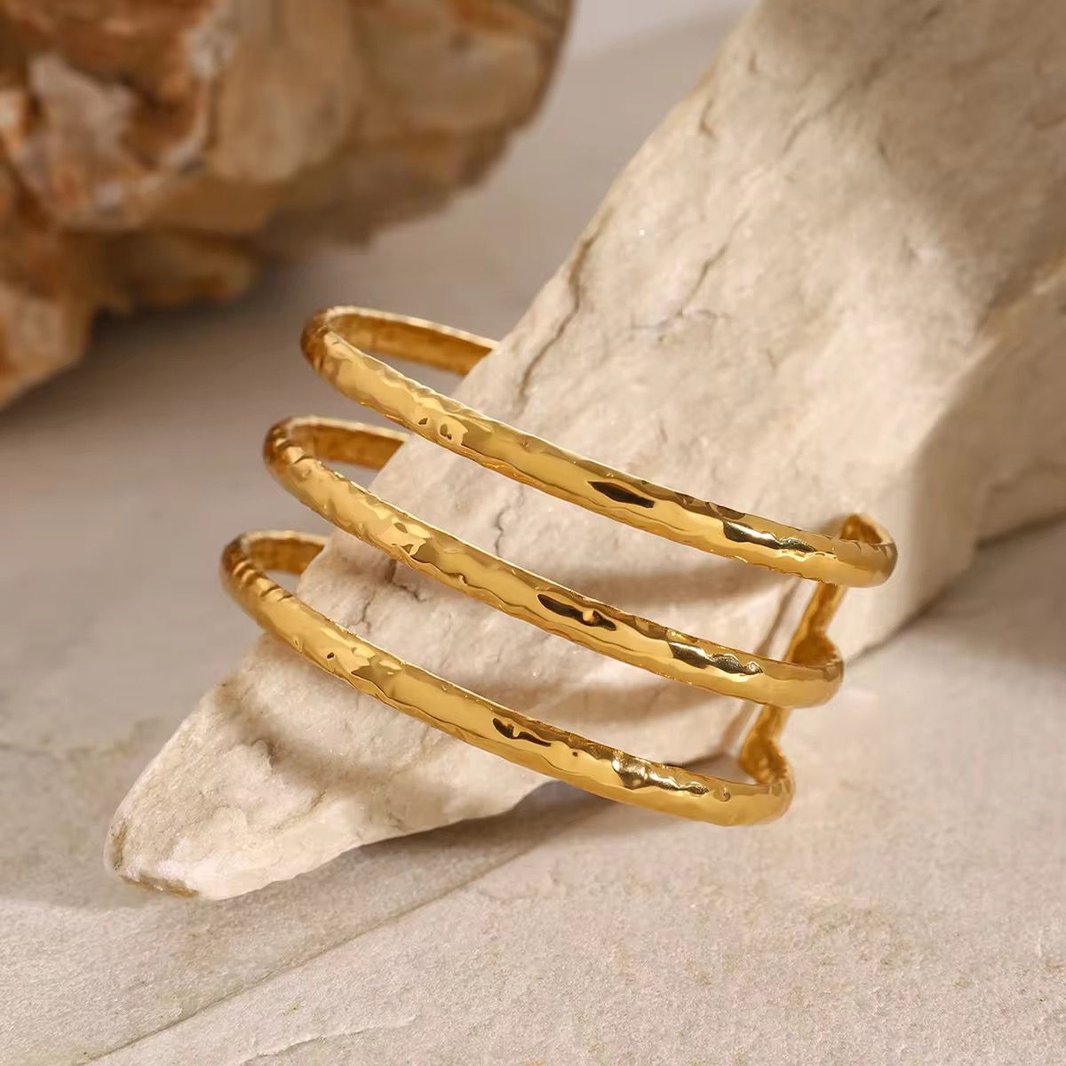 Triple Band Cuff Bracelet