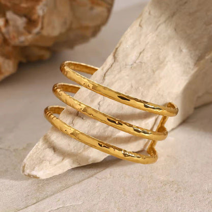 Triple Band Cuff Bracelet
