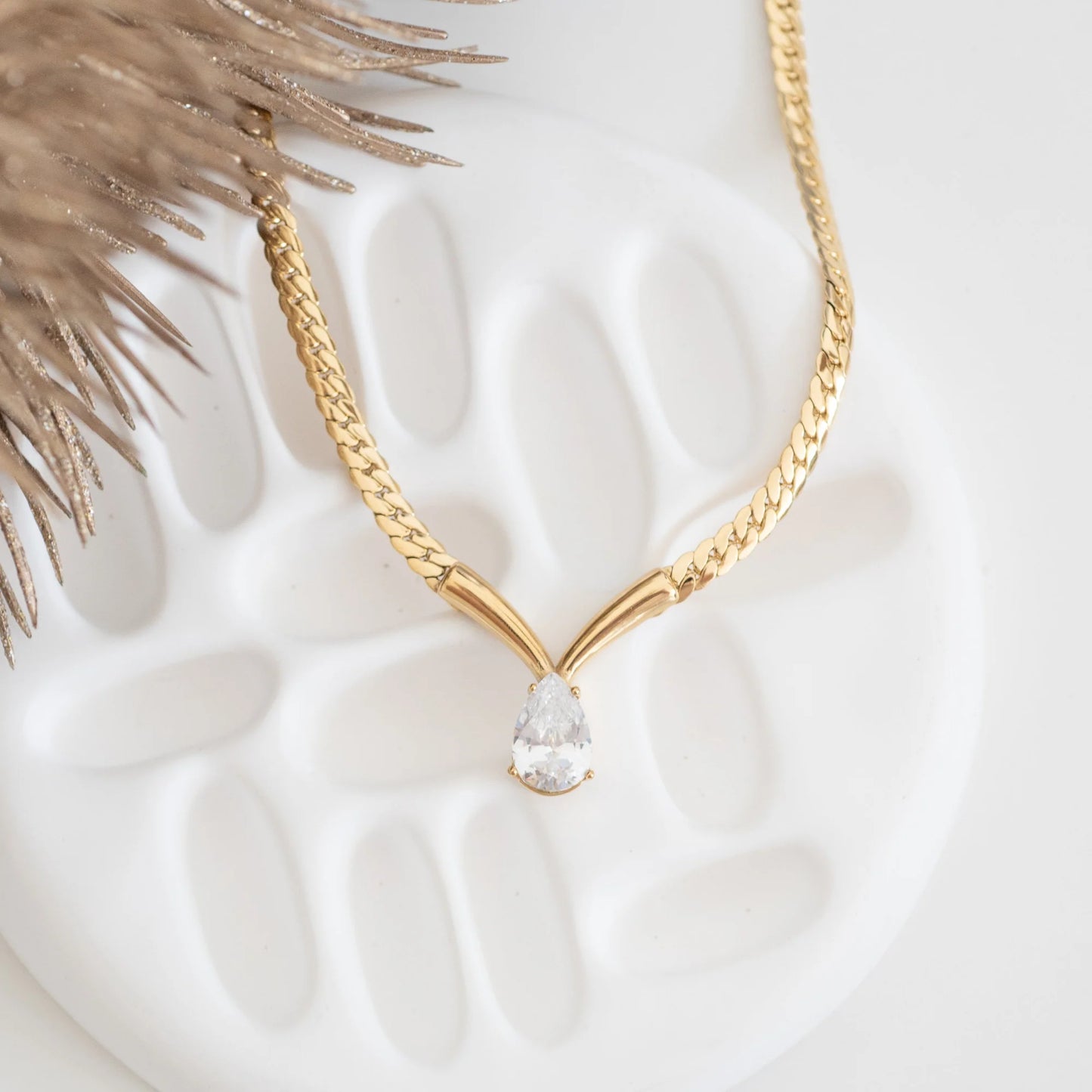 Timeless Teardrop Sparkle Necklace