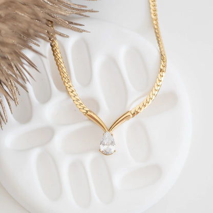 Timeless Teardrop Sparkle Necklace