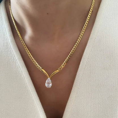 Timeless Teardrop Sparkle Necklace