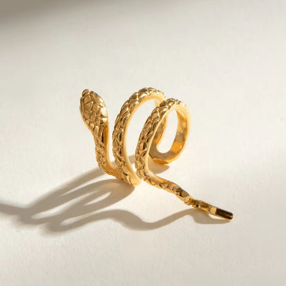 Serpent Luxe Gold Ear Cuff