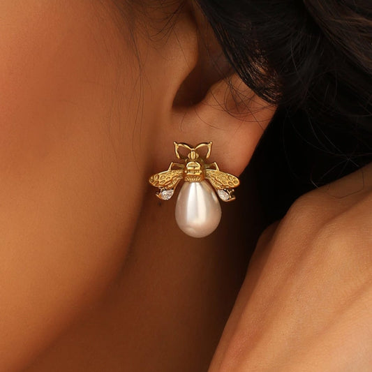 BEE PEARL EARRINGS