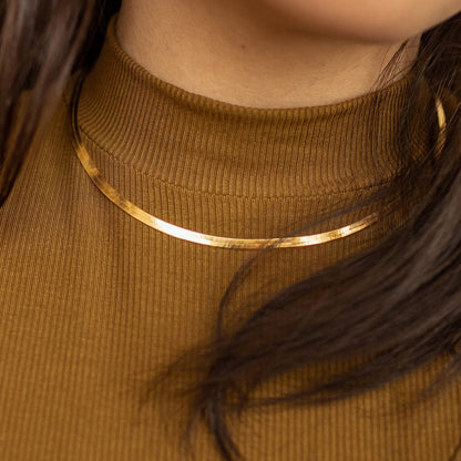 HERRINGBONE CHAIN NECKLACE