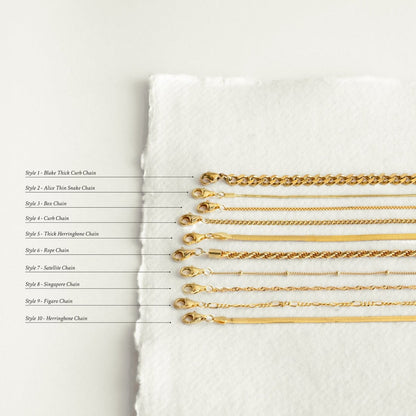 HERRINGBONE CHAIN NECKLACE