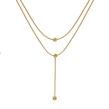Luxe Drop Bead Necklace
