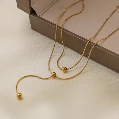 Luxe Drop Bead Necklace