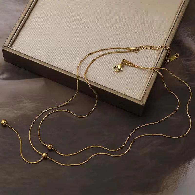 Luxe Drop Bead Necklace