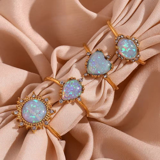 Opal Gold Ring