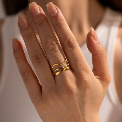 Triple Wave Ring
