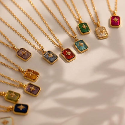 Birthstone Star Necklace