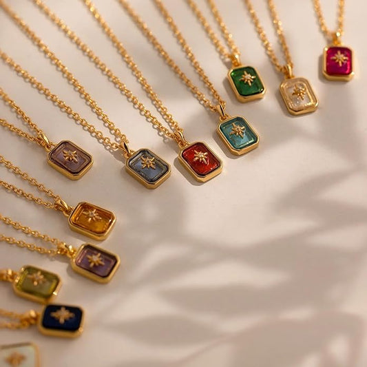 Birthstone Star Necklace