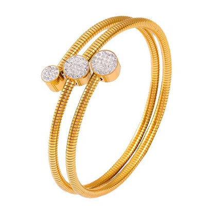 Twist Glow Zircon Bracelet