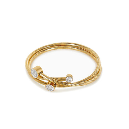 Twist Glow Zircon Bracelet