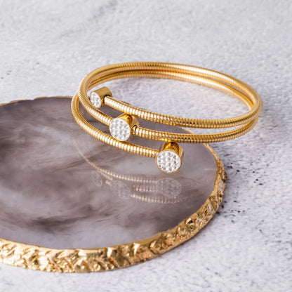 Twist Glow Zircon Bracelet