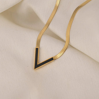 Edge V Necklace